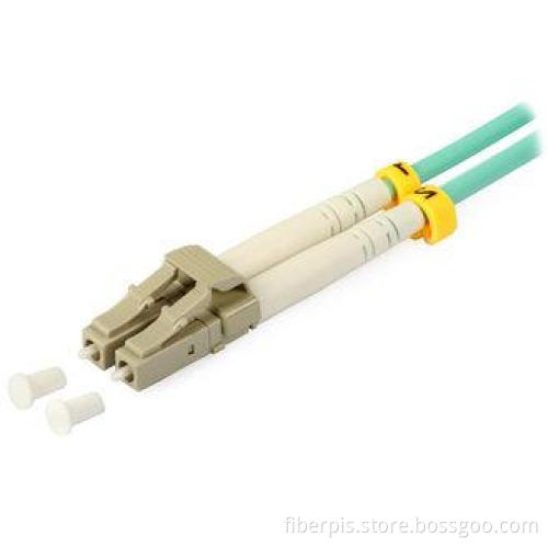 Zinc Alloy / Bronze Duplex OM3 Fiber Connector with Red Bla